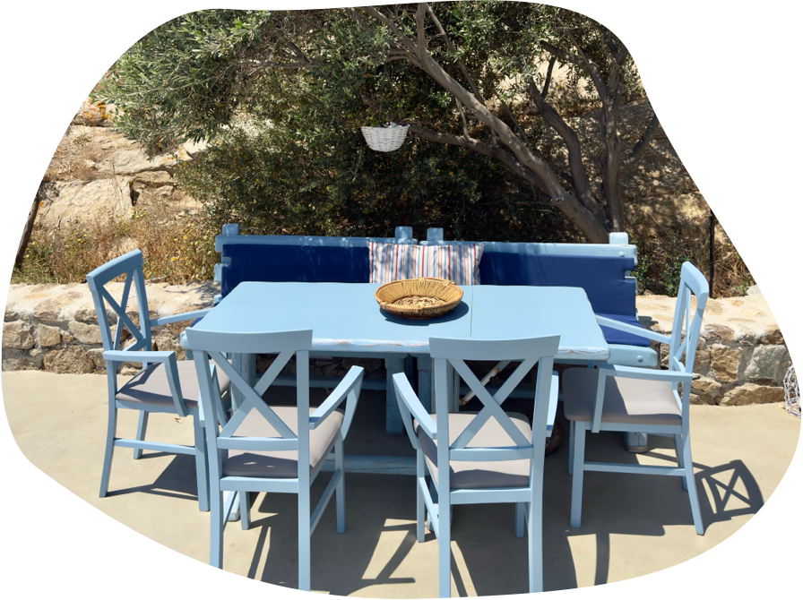 outdoor table under tree